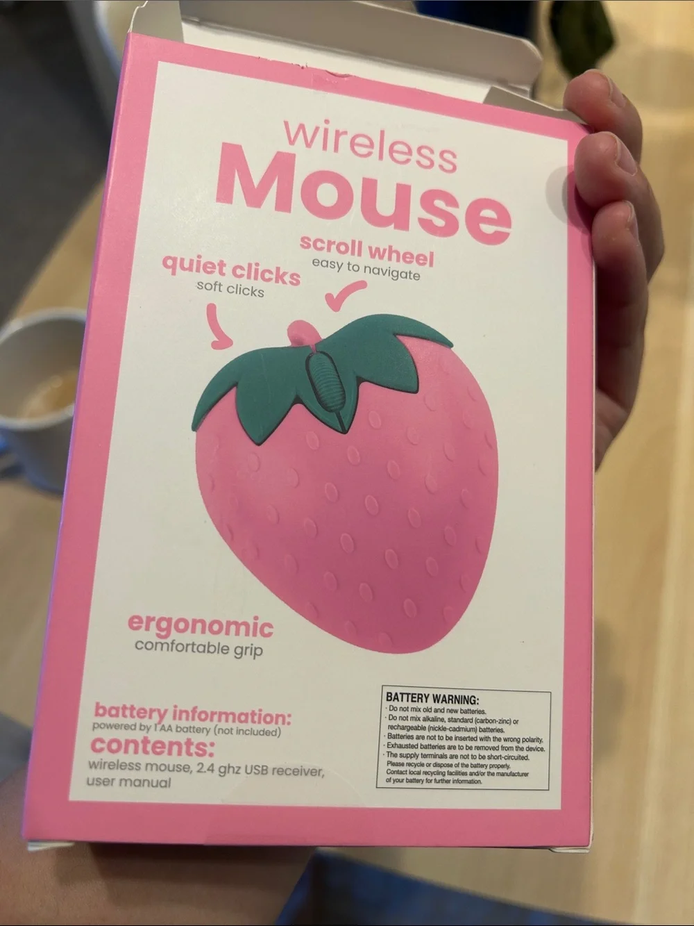 Wireless Mouse - Strawberry shape